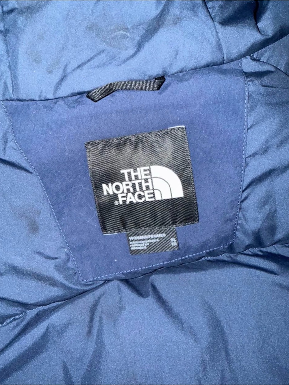 The North Face Women's Navy Hooded Puffer Coat - Picture 2 of 3